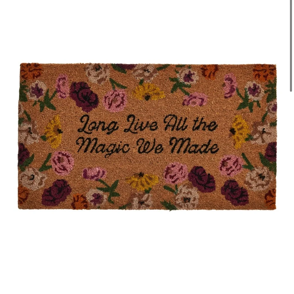 Taylor Swift Door Mat Long Live all the Magic We Made Eras Tour Acoustic Piano